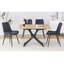 Table élévatrice multifonctionnelle moderne avec plateau MFC de 0,8 po et pieds en métal noir, pouvant être utilisée comme coiffeuse, table basse, table de salle à manger et bureau-1187106855