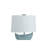 23"H Blue Coastal Whale Tail Table Lamp