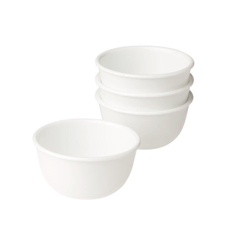 Winter Frost White (Corelle) Soup/Cereal Bowl & Plastic Lid by Corning