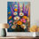 «Daisy Still Life Garden Collage II - Daisies», art mural