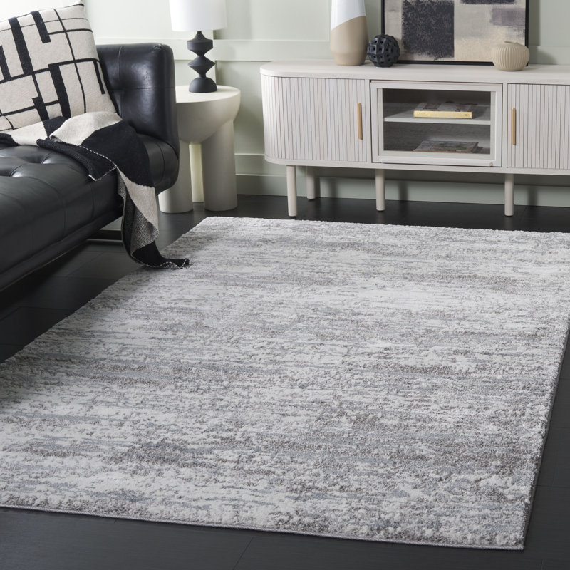 Bobbielee Performance Abstract Rug, Rectangle 5'3" x 7'7"