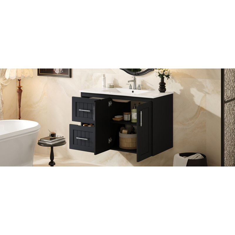 36'' Wall Mounted Bathroom Vanity