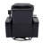 Swivel Recliner With Hidden Arm Storage and  LED Light Strip-1064237552