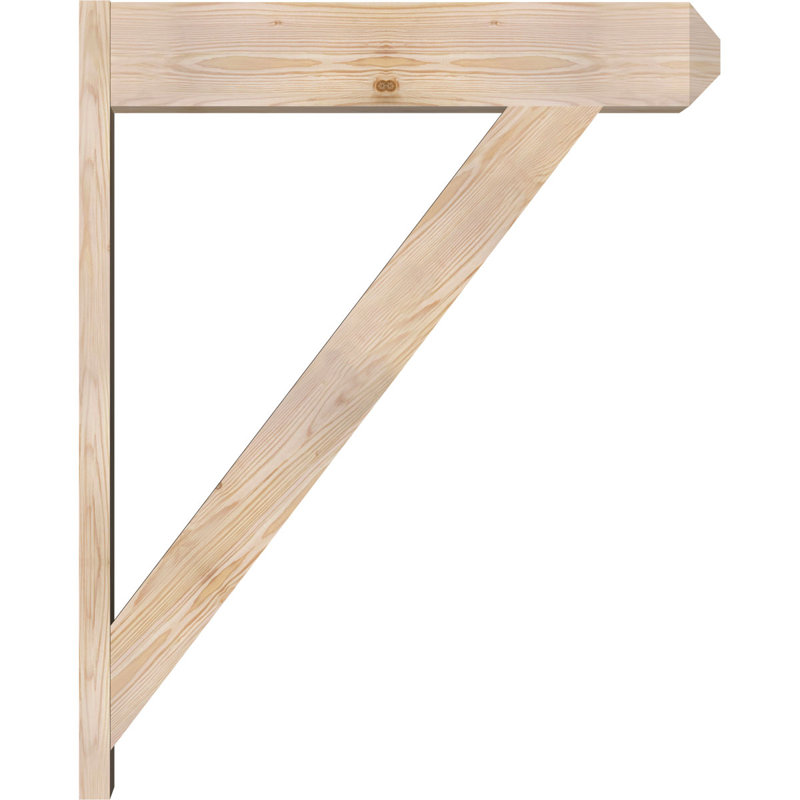 Artisan traditionnel en bois rustique, P 34 po x H 42 po, Sapin Douglas de 7 1/2 po (lisse)