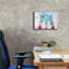 «Brooklyn Bridge in Blue and Red» par Irena Orlov, art mural sur toile-1221000805