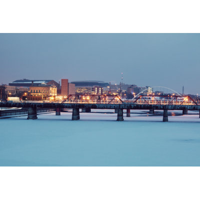 Leadley Skyline Monks - Wrapped Canvas Print