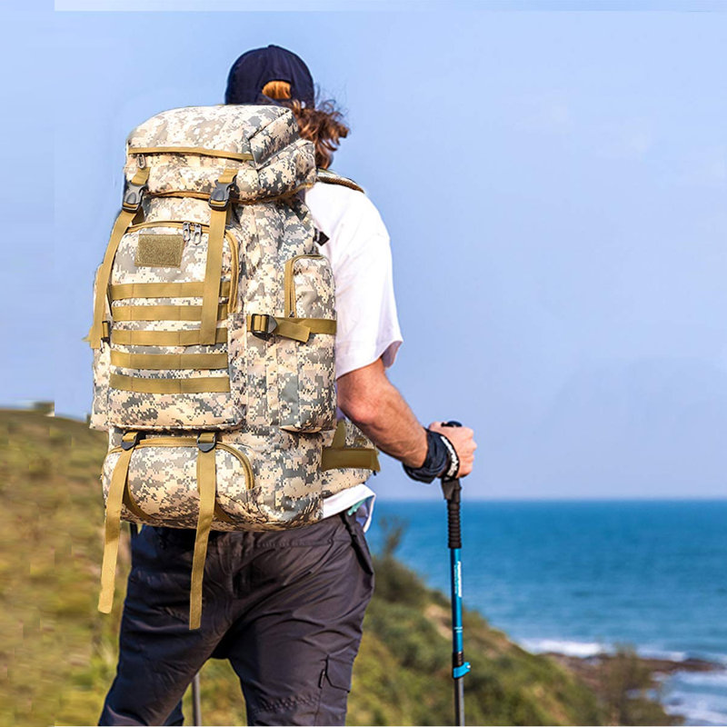 Nylon Picnic Backpack, Gray