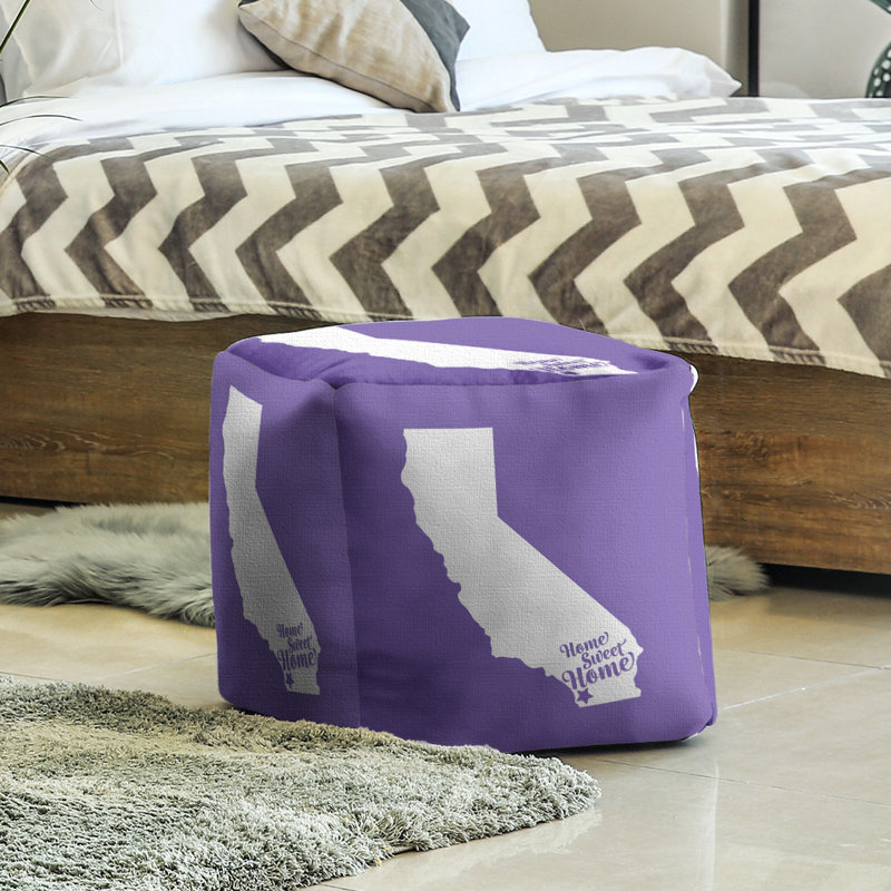Repose-pieds cube san diego home, Mauve