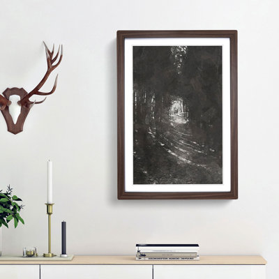 Deer Stag Within the Forest in Abstract - Picture Frame Graphic Art Print