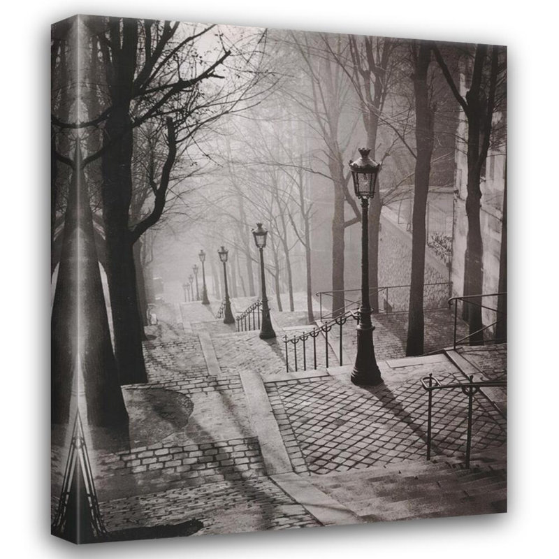 Les Escaliers de Montmartre, Paris MCG-B1077, H 18 po x l 15 po
