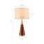 Lampe de table triangulaire