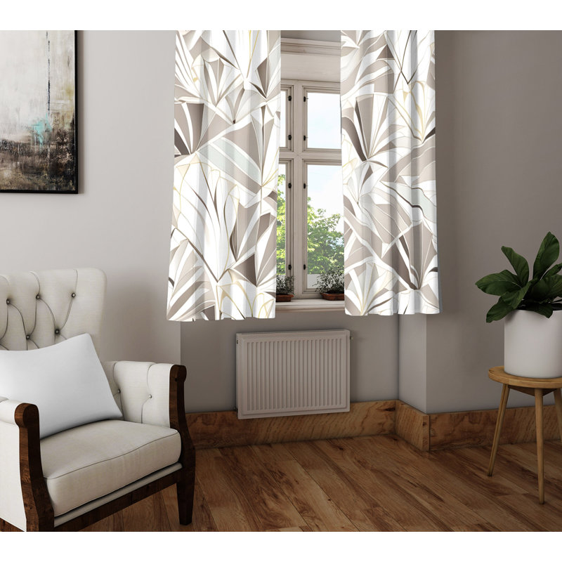 Paire de rideaux semi-transparents en polyester Breella, L 20 po x L 52 po