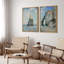 Œuvre célèbre «Impressionist Seaside Cliff Coastal», 2 pièces sur toile-98374161-98374164