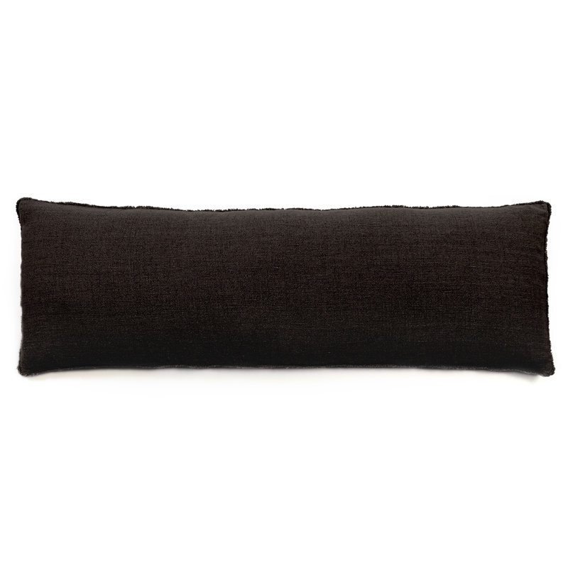 Ranier Reimus Linen Body Pillow, Black