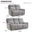 Ensemble de salon inclinable manuel 2 pièces en chenille moderne 2 pièces-1818612944