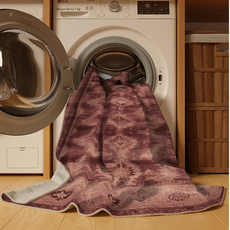 Tapis brun lavable à la machine