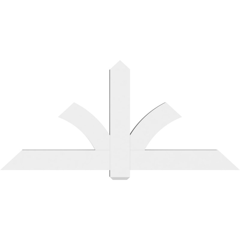 Support pour pignon en PVC Redmond, H 33 po x l 72 po (pas 11/12), P 4 po x F 6 po