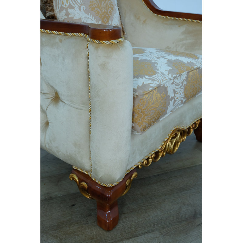 Angelica Tufted Armchair, Brown
