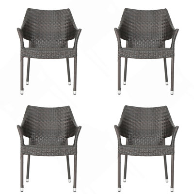 Chaise d'extérieur en résine, 52637,00MBRN KD MP4