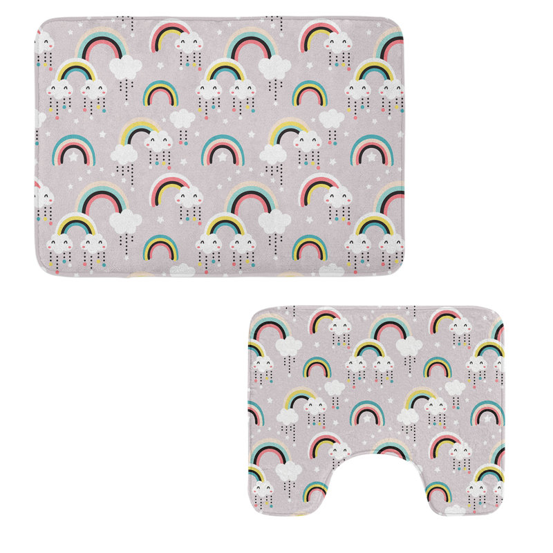  Multicolore tapis de salle de bain Rainbow