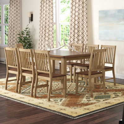 Huerfano Valley Extendable Solid Wood Top Four Leg Dining Set