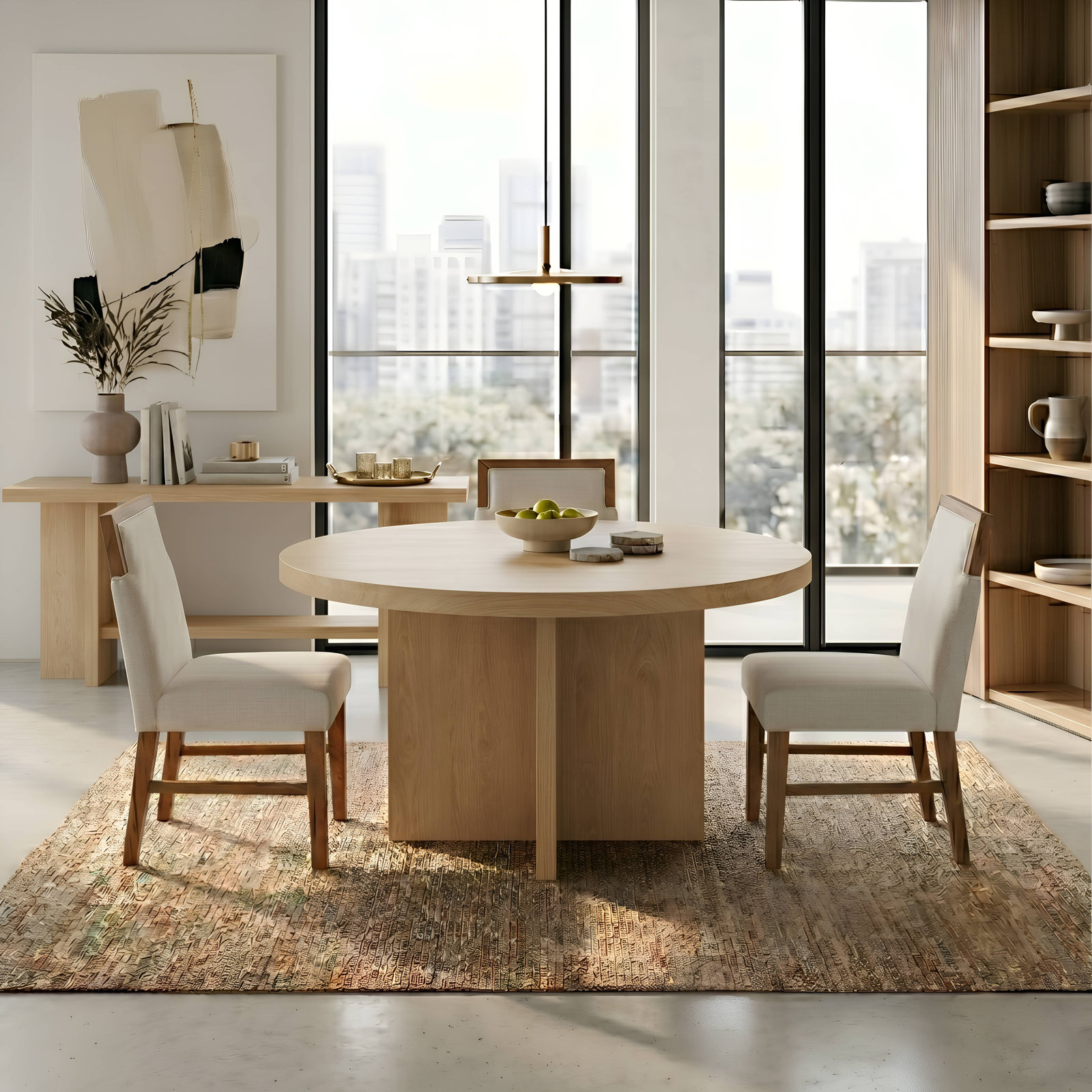 Crosby 54" Dining Table, Natural