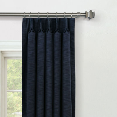 Sterling Strie Curtain Panel In Marine