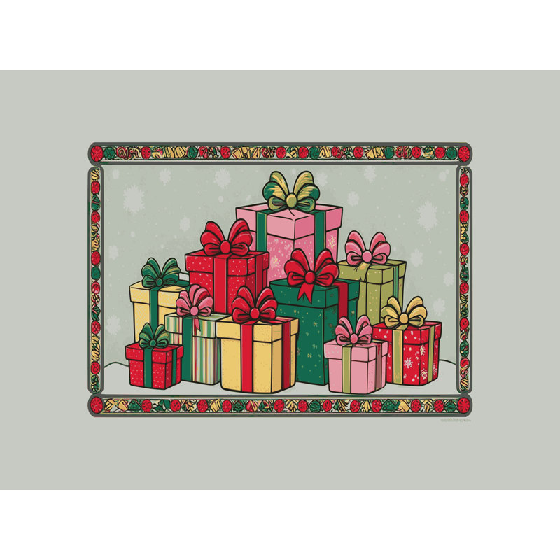 Tapis vacances de Noël The Holiday Aisle®, Rectangle 5 pi x 7 pi
