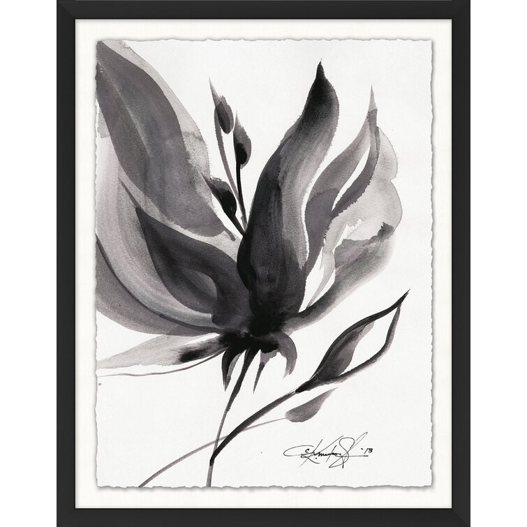 Wendover Art Group Black And White Flower Study 6 by Wendover Art Group ...
