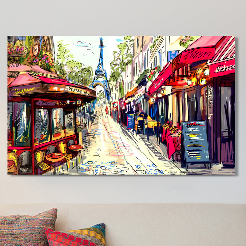«Paris by Day», impression sur toile tendue, H 28 po x l 48 po x P 1,5 po