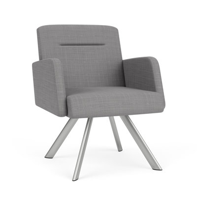 Willow Lounge Reception Guest Chair Steel Legs