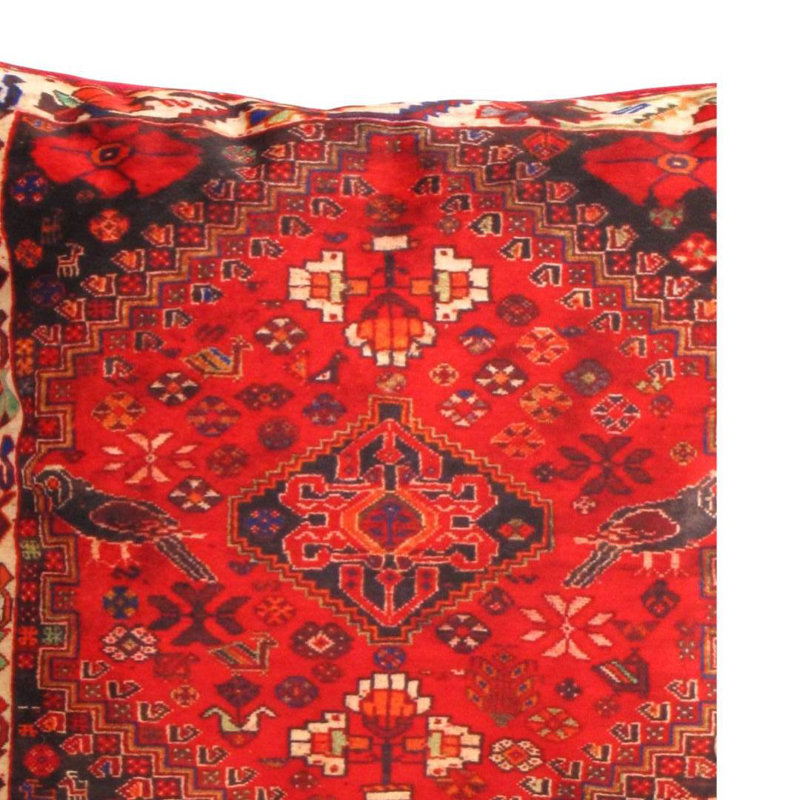 Square Pillow Cover & Insert, Red/Black, 16" H x 16" W