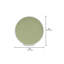 Round Washable Tablecloth,152.4L X 152.4WCM,Green,White And Red