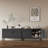  25 Inch Metal Side Cabinet, Double Door TV Stand, Storage Cabinet with Adjustable Shelves-1799605474