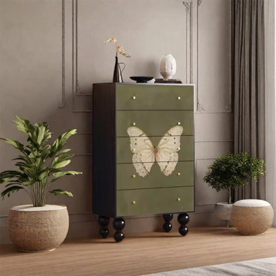 Grande armoire de rangement avec cinq tiroirs