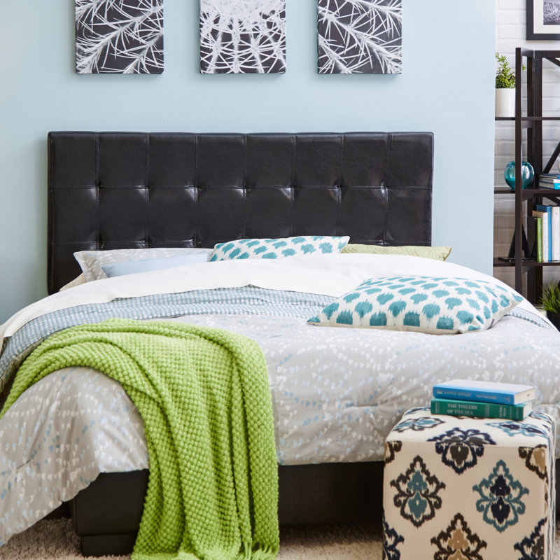 Upholstered Headboard, Eastern King, Dark Brown
