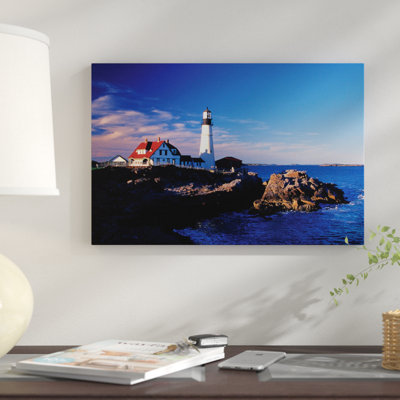 Portland Head Light II Cape Elizabeth Cumberland County Maine USA by Julie Eggers - Unframed Photograph on Canvas