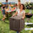 28 Gallon Outdoor Storage Box, Lockable Resin Deck Box Indoor and Outdoor Use, Waterproof Patio Deck Storage Box For Package Delivery, Furniture Cushions, Garden Tools, Pool Accessories-121333911