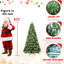 Arbre de Noël de 5 pi avec 200 lumières ultralumineuses, 551 pointes, fil de dépliage automatique, support en métal stable pour les petits espaces, décoration de Noël robuste-359005986