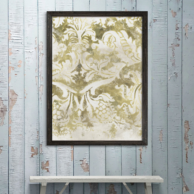 « antique tile ii » par paul cezanne-image-cadre de dessin, H 38 po x l 28 po x P 1,25 po, Toile avec encadrement ébène