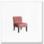 Ensemble de 2 chaises sans accoudoirs en velours - rose - capitonné-1345916902