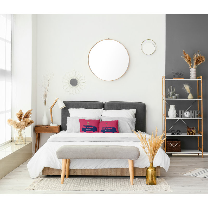 Coussin décoratif en polyester, 16 po x 16 po, Carré