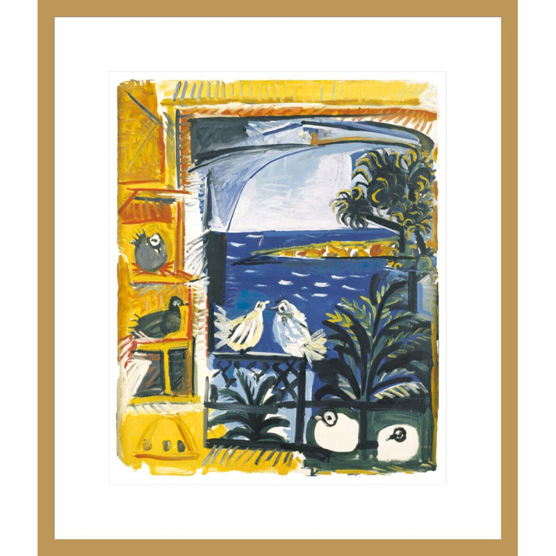 «The Pigeons» par Pablo Picasso, impression giclée sur cadre, H 20,53 po x l 17,75 po