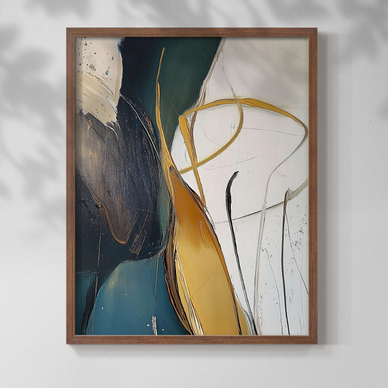 "ABSTRACT Series DCxxi" par J Paul, H 29 po x l 23 po, Noyer