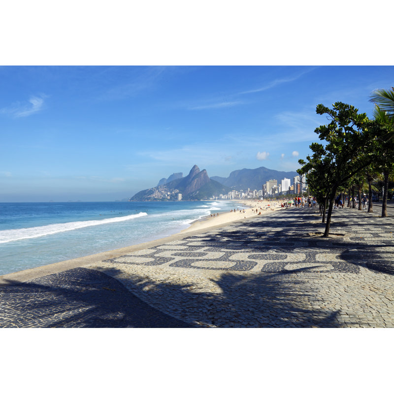 Ipanema, Rio De Janeiro by Ribeirorocha - Wrapped Canvas Print, 30cm H x 46cm W