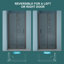 Porte de douche pliante sans cadre avec verre trempé l 30 po x H 72 po