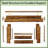 Rustic Farmhouse 2-Tier Hall Table With Vintage U-Shaped Base, Perfect For Entryways And Living Rooms-1881327557