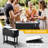 80 Qt. Outdoor Rolling Cooler Cart Storage Cabinet-75248281