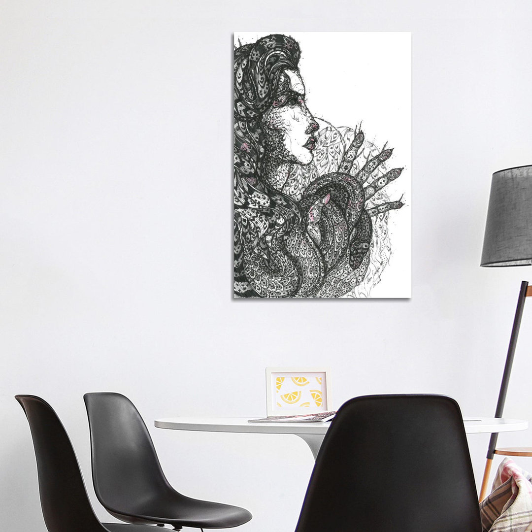 Grafik Medusa von Maria Susarenko - Galerie-verpackte Leinwand Giclée