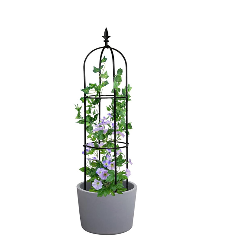 120cm Garden Trellis for Climbing Plant,Rustproof PlasticPotted Plant Climbing Support for Indoor Outdoor Flowers Vegetable Fruits Vines Support,1pc